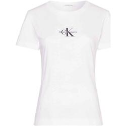 Kleidung Damen T-Shirts & Poloshirts Calvin Klein Jeans  Weiss