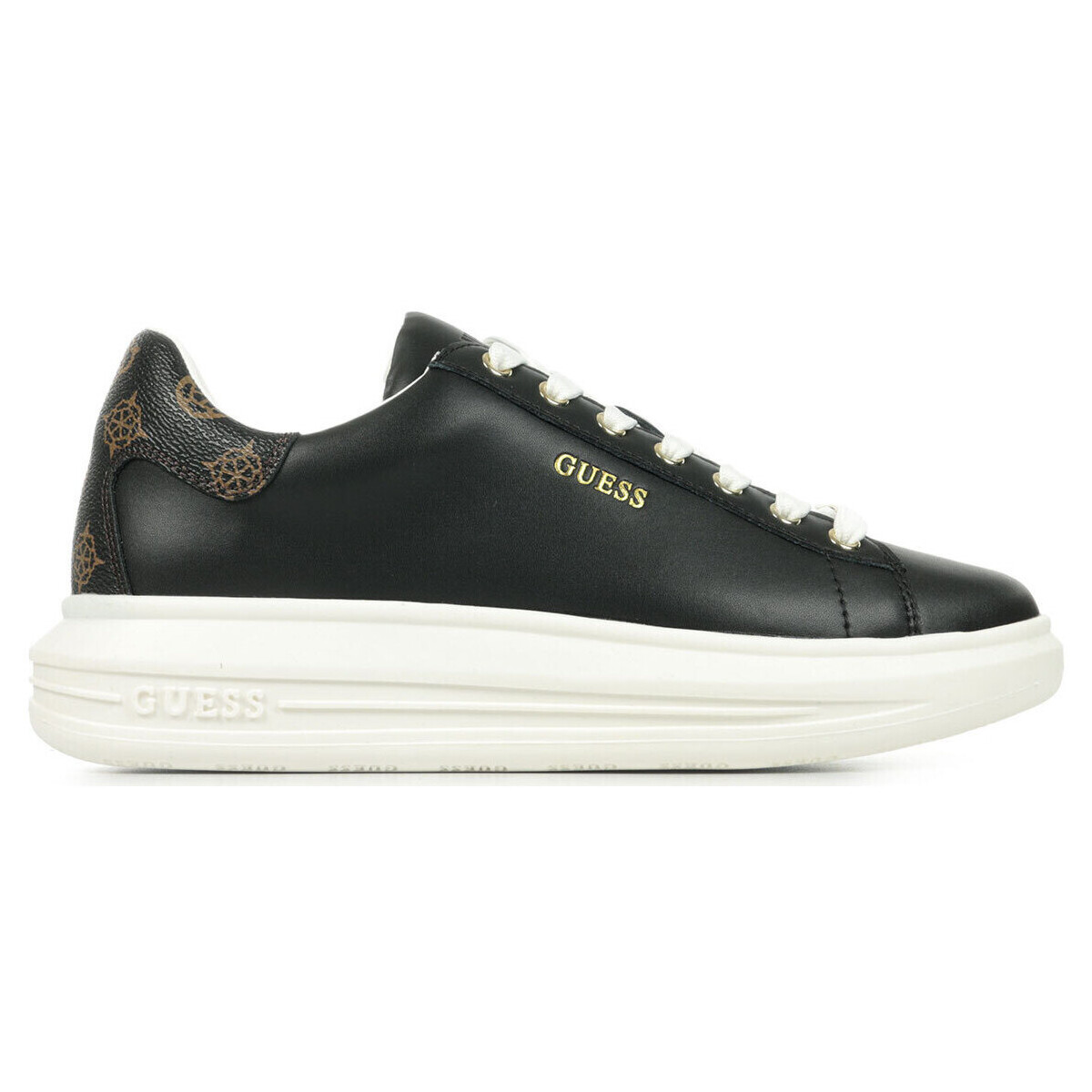 Schuhe Damen Sneaker Guess Vibo Schwarz