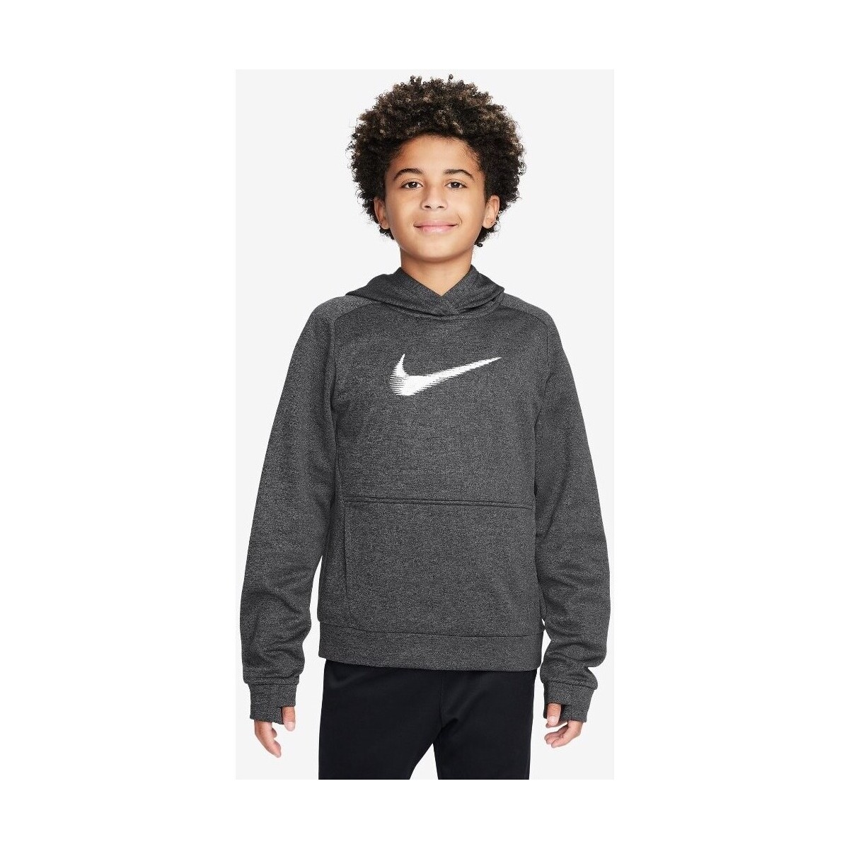 Kleidung Jungen Sweatshirts Nike NIOS  THERMA-FIT SPORTSWEAR CLUB FLEECE FD3893 Schwarz
