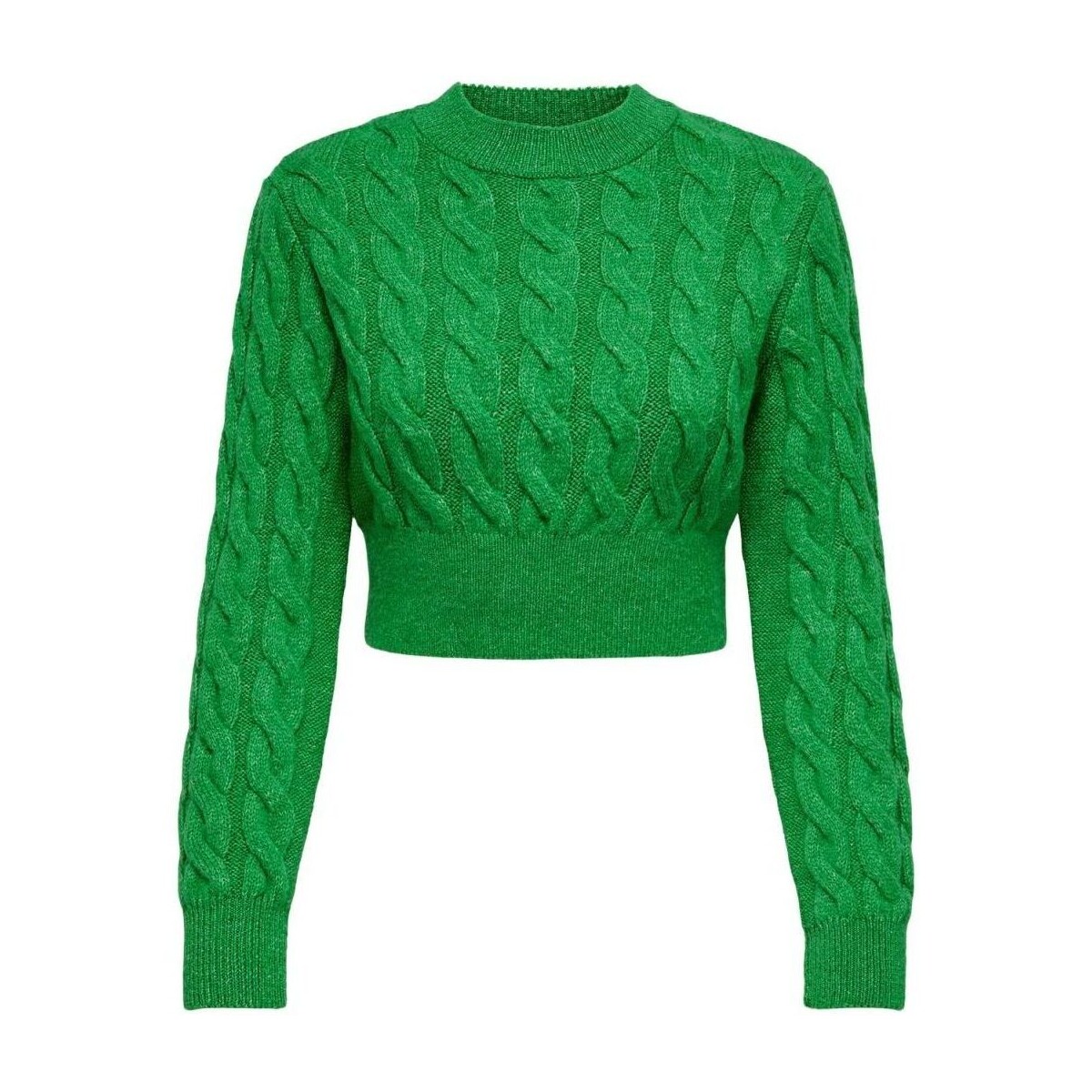 Kleidung Damen Pullover Only 15311996 CARLA-ISALND GREEN Grün