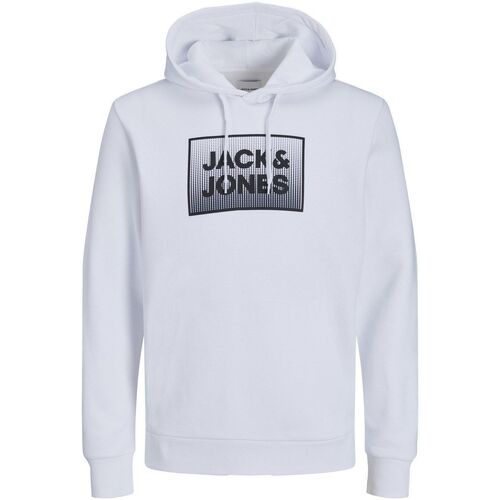 Kleidung Herren Sweatshirts Jack & Jones 12249326 STEEL-WHITE Weiss