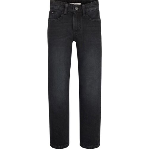 Kleidung Jungen Jeans Calvin Klein Jeans IB0IB01788-WASHED BLACK Schwarz