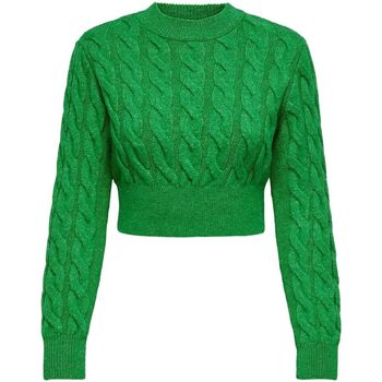 Kleidung Damen Pullover Only 15311996 CARLA-ISALND GREEN Grün