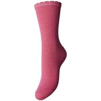 Unterwäsche Damen Socken & Strümpfe Pieces 17078534 SEBBY-HOT PINK Rosa