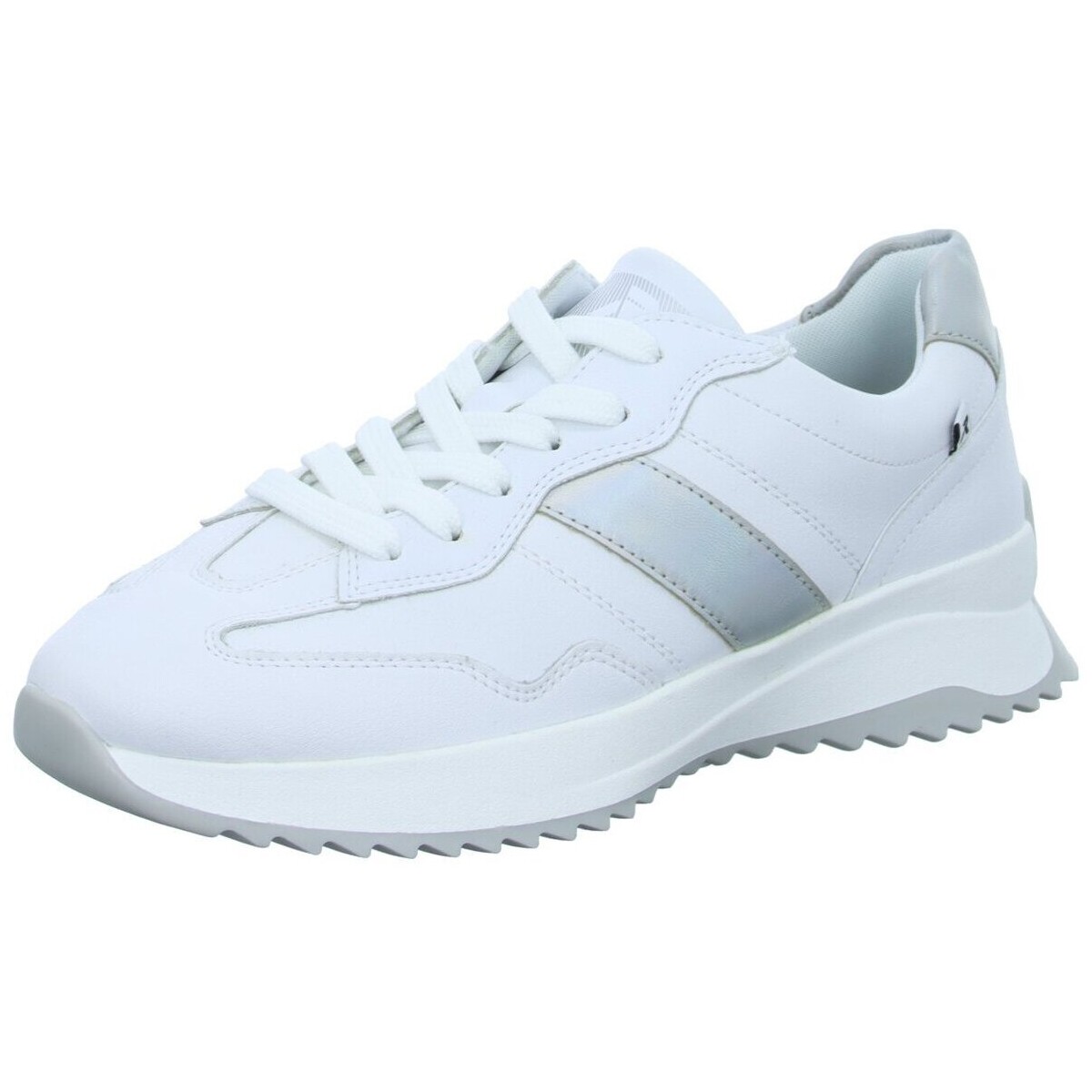Schuhe Damen Sneaker Rieker FSK Halbschuhe W1301-80 Weiss