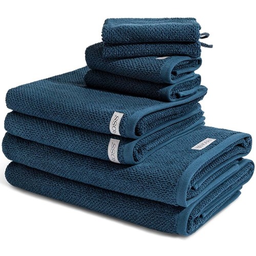 Home Handtuch und Waschlappen Ross Selection - Organic Cotton Blau