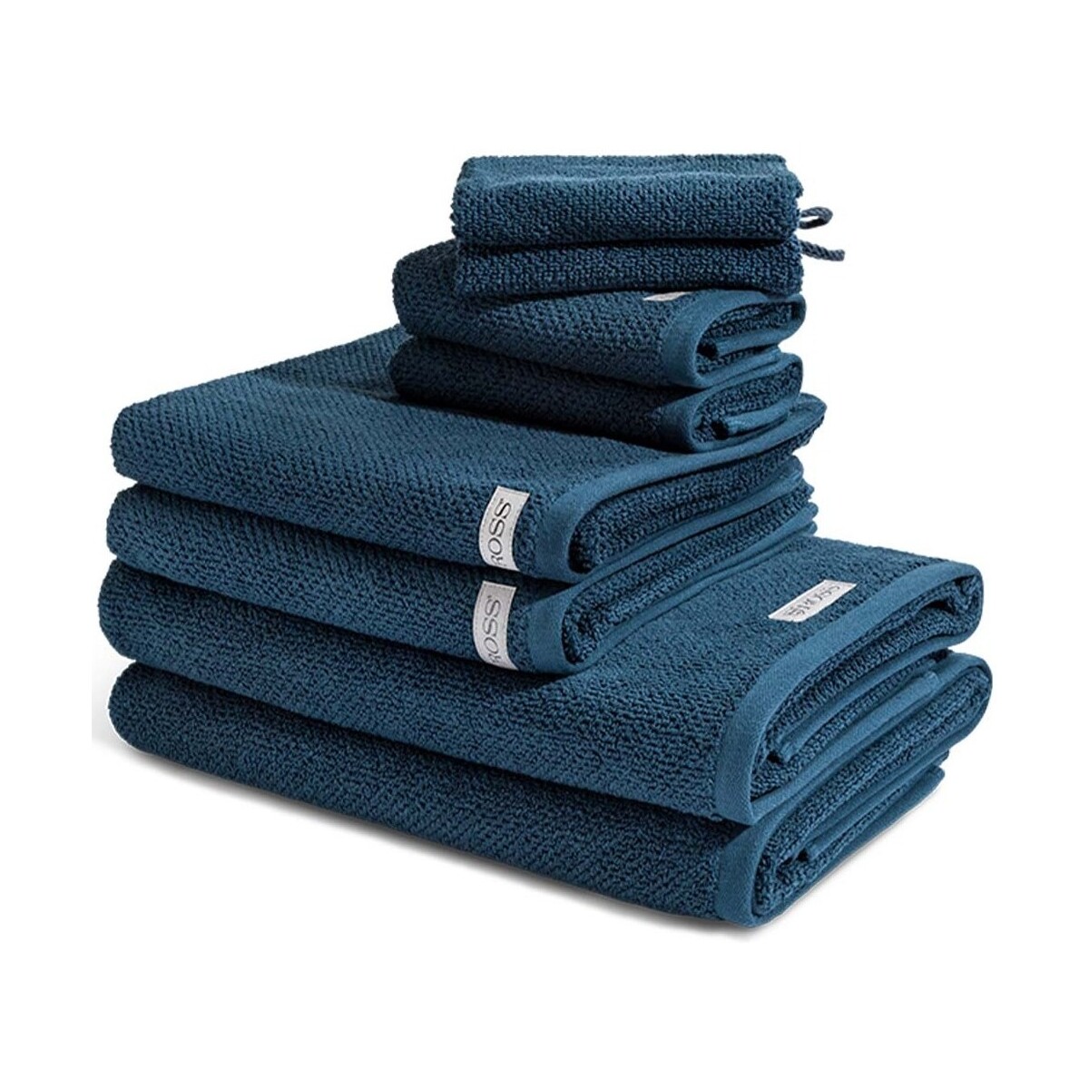 Home Handtuch und Waschlappen Ross Selection - Organic Cotton Blau