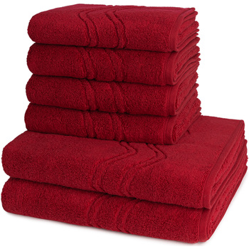 Home Handtuch und Waschlappen Ross Cashmere feeling Rot