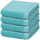 Home Handtuch und Waschlappen Vossen 4er Pack Vegan Life Blau