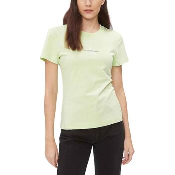 Kleidung Damen T-Shirts & Poloshirts Calvin Klein Jeans  Grün