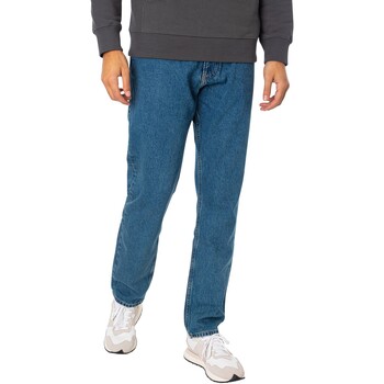 Kleidung Herren Straight Leg Jeans Calvin Klein Jeans Authentische Straight-Jeans Blau