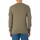 Kleidung Herren T-Shirts Calvin Klein Jeans Langärmliges T-Shirt mit Abzeichen-Waffelmuster Grün