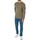Kleidung Herren T-Shirts Calvin Klein Jeans Langärmliges T-Shirt mit Abzeichen-Waffelmuster Grün
