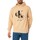 Kleidung Herren Sweatshirts Calvin Klein Jeans Kapuzenpullover mit gespiegeltem Logo Beige