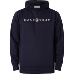 Kleidung Herren Sweatshirts Gant Bedruckter grafischer Pullover-Hoodie Blau