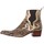 Schuhe Herren Klassische Stiefel Jeffery-West Bedruckte Chelsea-Stiefel mit Schlangenmuster Beige