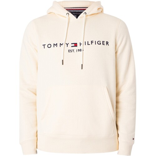 Kleidung Herren Sweatshirts Tommy Hilfiger Logo Pullover Hoodie Beige