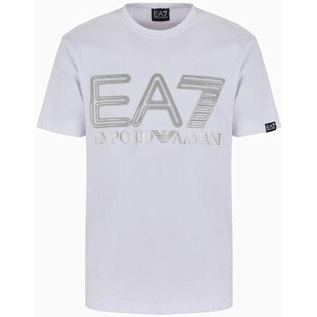 Kleidung Herren T-Shirts Emporio Armani EA7 3DPT37 PJMUZ Weiss