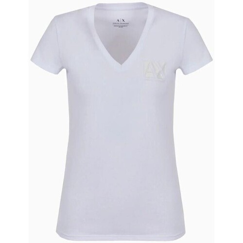 Kleidung Damen T-Shirts & Poloshirts EAX 3DYT03 YJ3RZ Weiss