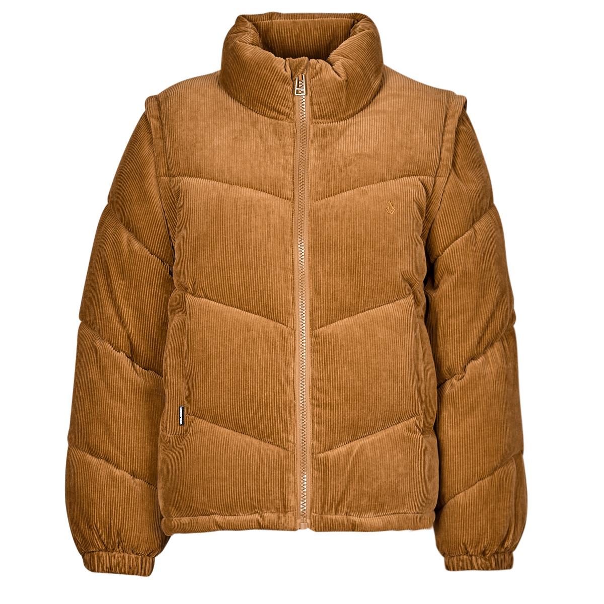 Kleidung Damen Daunenjacken Volcom CORD'N PUFF Braun
