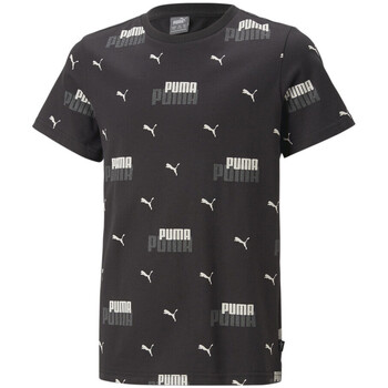 Kleidung Jungen T-Shirts & Poloshirts Puma 673236-01 Schwarz