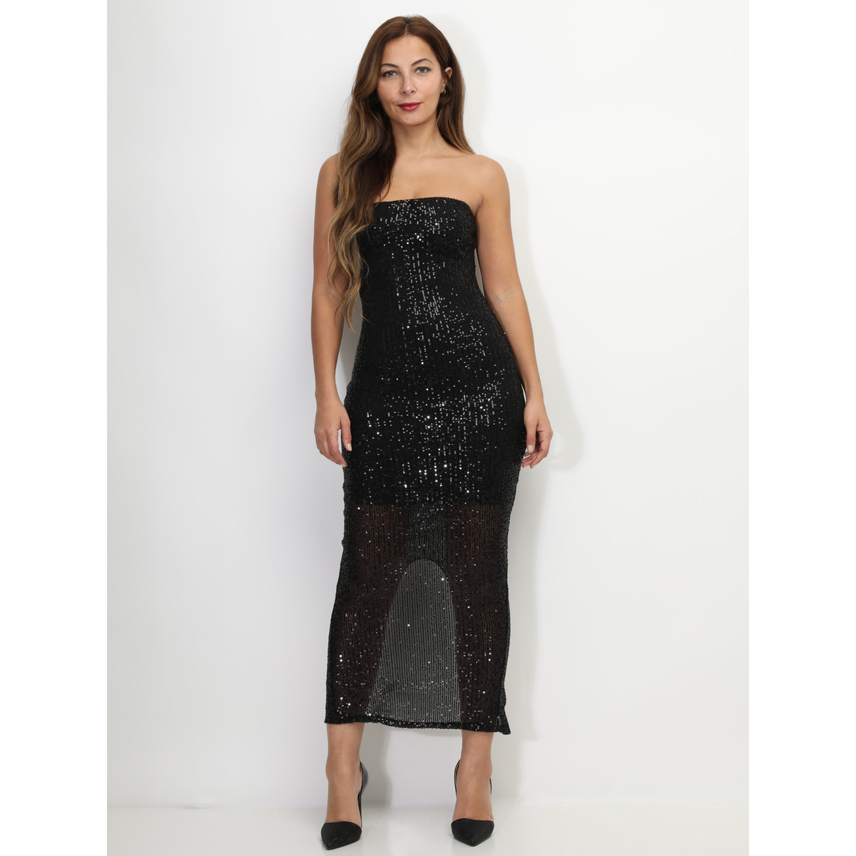 Kleidung Damen Kleider La Modeuse 69531_P161838 Schwarz