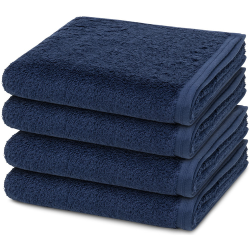 Home Handtuch und Waschlappen Vossen 4er Pack Vegan Life Blau