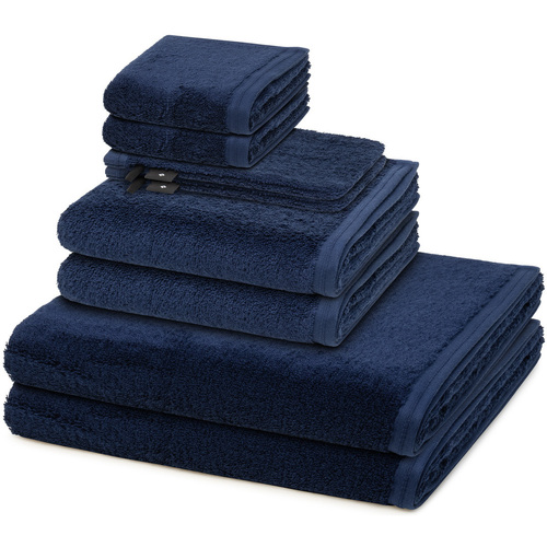 Home Handtuch und Waschlappen Vossen 8er Pack Vegan Life Blau