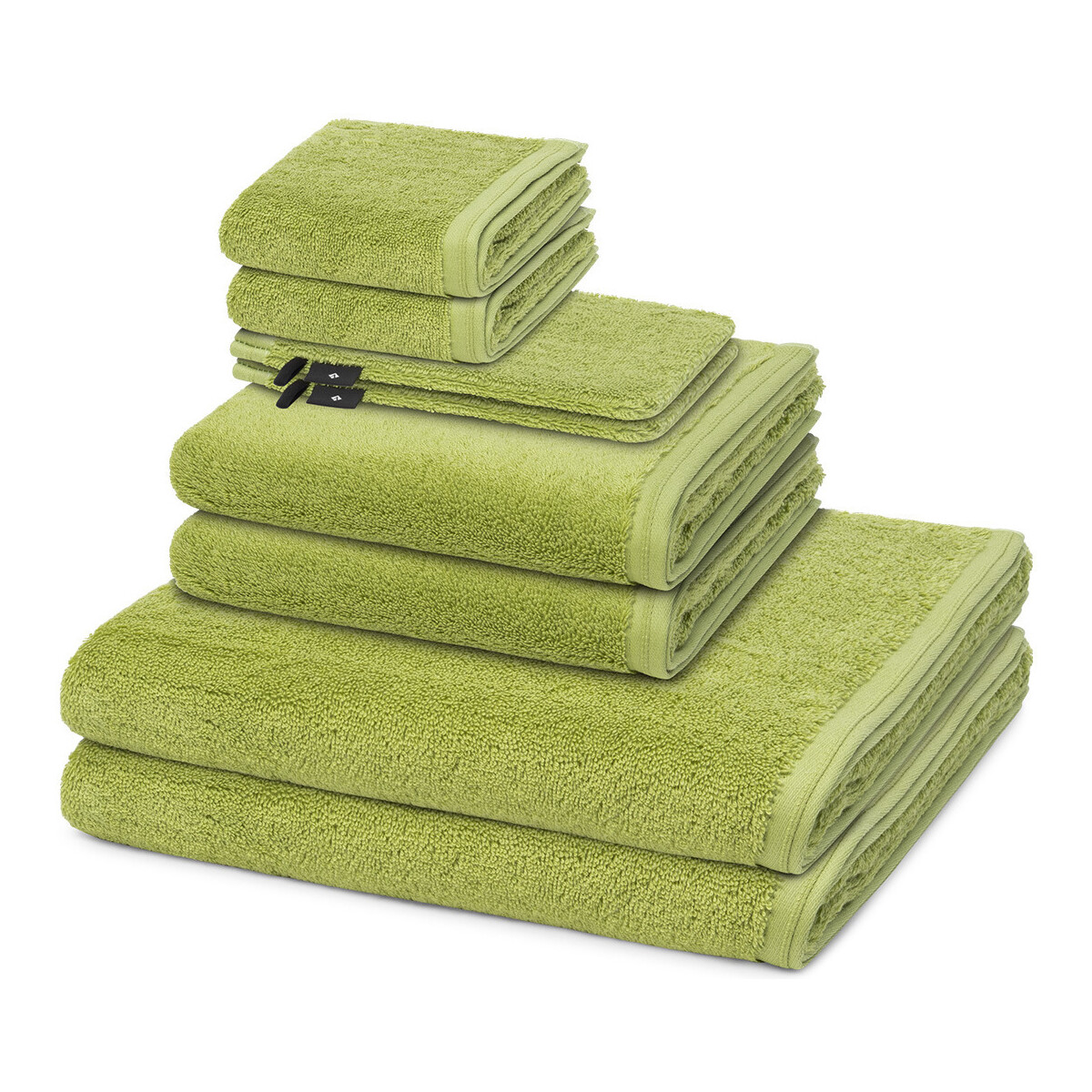 Home Handtuch und Waschlappen Vossen 8er Pack Vegan Life Grün