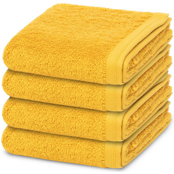 Home Handtuch und Waschlappen Vossen 4er Pack Vegan Life Gelb