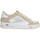 Schuhe Damen Sneaker Semerdjian Noubar Cuir Velours Femme Blanc Sable Multicolor