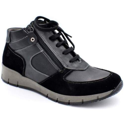 Schuhe Damen Low Boots Suave 3900 Schwarz