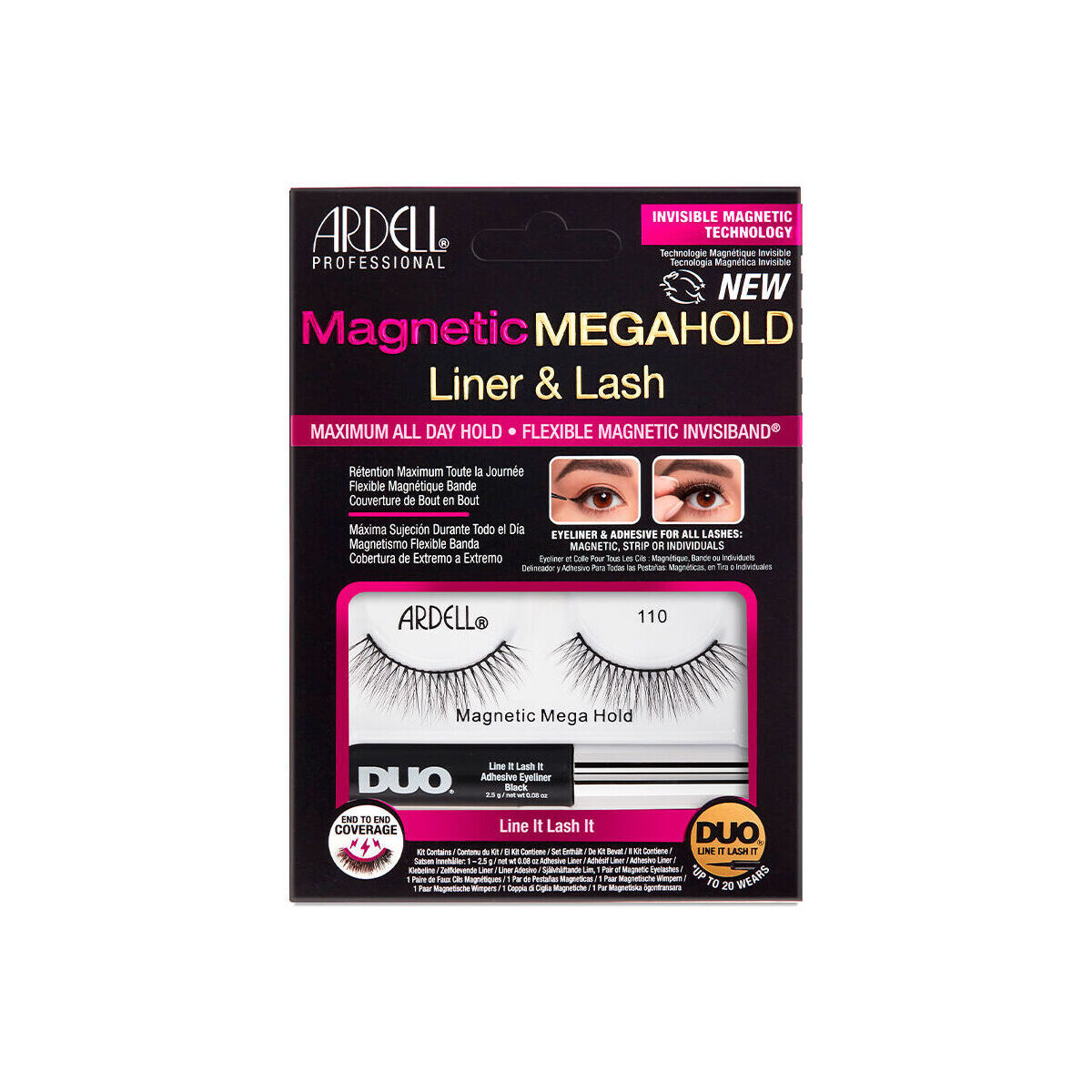 Beauty Damen Mascara  & Wimperntusche Ardell Magnetic Megahold Liner & Lash Pestañas 110 