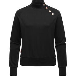 Kleidung Damen Langarmshirts Ragwear Sweatshirt Majjorka Solid Schwarz