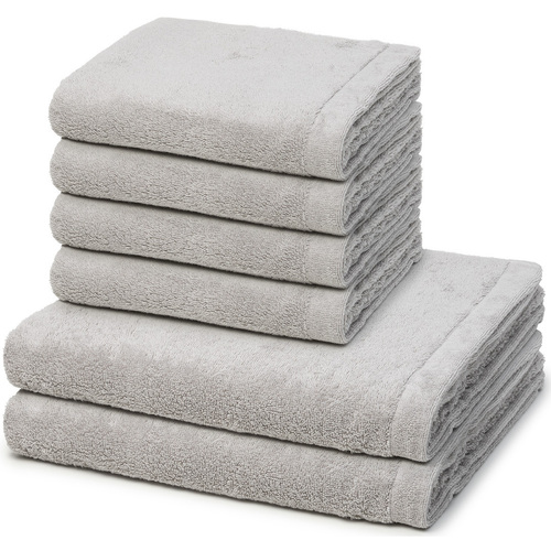 Home Handtuch und Waschlappen Cawö Lifestyle Grau
