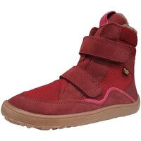 Schuhe Mädchen Stiefel Froddo Klettstiefel Barefoot Tex Winter G3160189-6 Rot