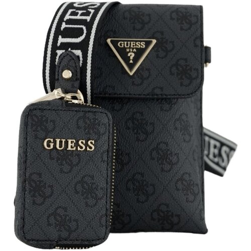Taschen Damen Handtasche Guess Mode Accessoires LATONA FLAP CHIT CHAT HWSG9211810 CLO Grau