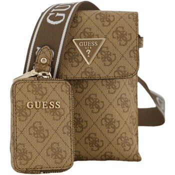 Taschen Damen Handtasche Guess Mode Accessoires LATONA FLAP CHIT CHAT HWSG9211810 LTL Braun