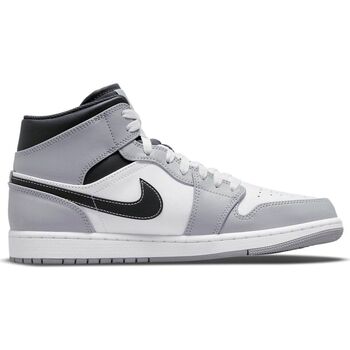 Schuhe Herren Sneaker Nike 1 Mid Light Smoke Grey Anthracite Weiss