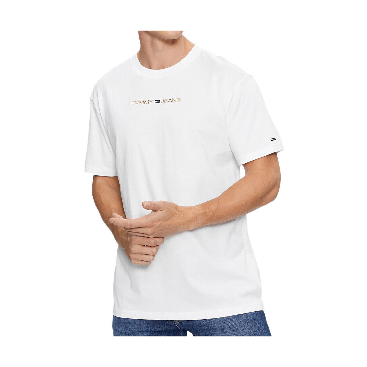 Kleidung Herren T-Shirts & Poloshirts Tommy Hilfiger DM0DM17728 Weiss