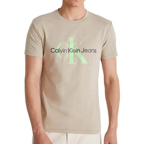 Kleidung Herren T-Shirts & Poloshirts Calvin Klein Jeans J30J320806 Beige