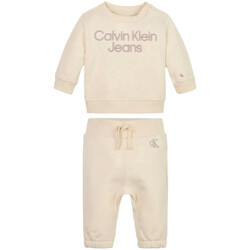 Kleidung Jungen Jogginganzüge Calvin Klein Jeans IN0IN00137 Beige