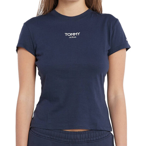 Kleidung Damen T-Shirts & Poloshirts Tommy Hilfiger DW0DW16435 Blau