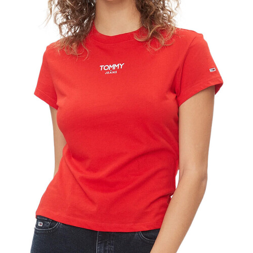 Kleidung Damen T-Shirts & Poloshirts Tommy Hilfiger DW0DW16435 Rot