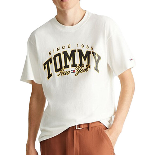 Kleidung Herren T-Shirts & Poloshirts Tommy Hilfiger DM0DM17733 Weiss