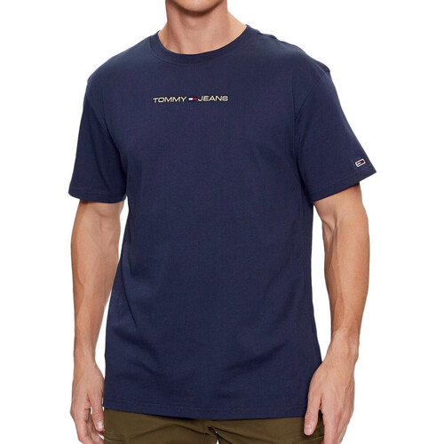 Kleidung Herren T-Shirts & Poloshirts Tommy Hilfiger DM0DM17728 Blau