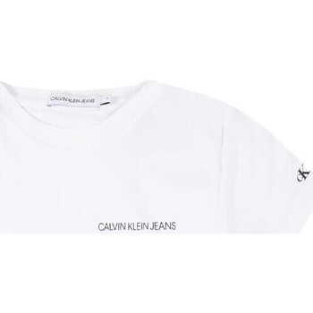 Kleidung Jungen T-Shirts & Poloshirts Calvin Klein Jeans IB0IB00456 Weiss