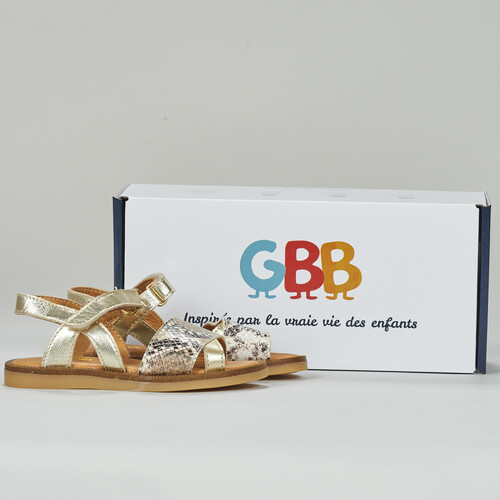 Schuhe Mädchen Sandalen / Sandaletten GBB LISABELLA Gold