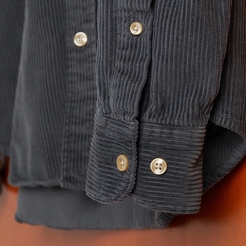 Portuguese Flannel Lobo Shirt - Antracite Grau
