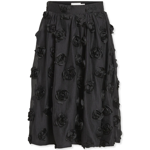 Kleidung Damen Röcke Vila Flory Skirt L/S - Black Schwarz